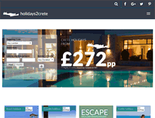 Tablet Screenshot of holidays2crete.com